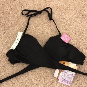 NWT Black Coco Rave bikini top